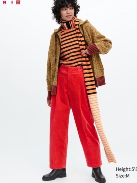 Marni Pants - Marni Red Wide-Leg Corduroy Pants